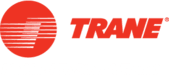 trane logo in red over text in white that says Its Hard To Stop A Trane.